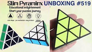 Unboxing №519 Плоская Пирамидка | Zepuzzles Slim Pyraminx