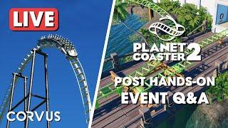 PlanCo 2 Hands-On Event Q&A LIVESTREAM ! (+ Building a Vekoma Hyper)