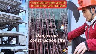 Construction sites are full of accidents and dangers  #construction #constructionworker #safety