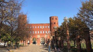 [ The Palatine Gate ( Porta Palatina ) A Roman Age City Gate 1 st-2 nd century AD ] Torino, Italy