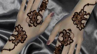 Attractive heart Shape Mehndi Designs for back ll Easy latest mehndi designs ll mehndi ka design