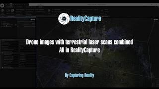How to merge drone images with terrestrial laser scans inside of RealityCapture.