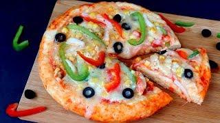 চুলায় তৈরি চিকেন প্যান পিঁৎজা  || Pizza Recipe On Stove || Bangladeshi Easy Chicken Pan PIzza