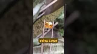 Top Quality Yellow Natural Zircon Stone Jewellery Beads 4.05 Carter CV clarity clear Un Heated 125 K