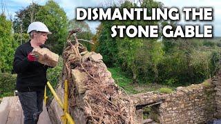 We Finally Reach The Top Of Our 200 Year Old Stone Barn DIY Restoration