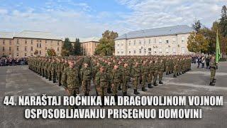 44. naraštaj ročnika na dragovoljnom vojnom osposobljavanju prisegnuo Domovini