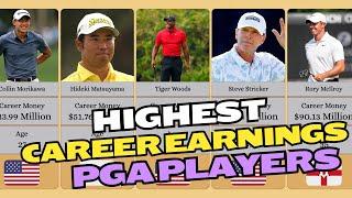 Highest Career Earnings of PGA Players of All Time | Comparison