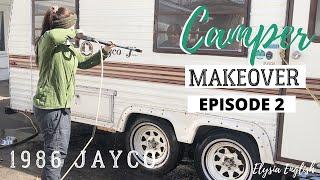 Camper Makeover | EXTREME Trailer Renovation | Demo DAY!