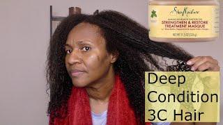 Deep Conditioning My Natural Hair | ft. Shea Moisture Jamaican Black Castor Oil Treatment Masque