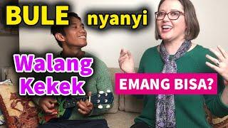 Lucu!! BULE Nyanyi WALANG KEKEK Cover Lagu Jawa | Keluarga Isteri Australia Suami Indonesia Ukulele