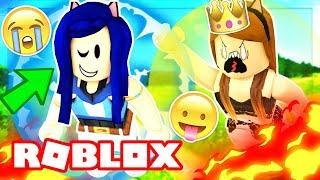 TRAPPED IN A CRAZY BALL! THEY SEE US ROLLING IN ROBLOX!! (Super Blocky Ball)