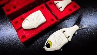 Making Silicone Lure Mold // Resin Poured Fishing Lure