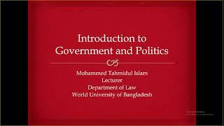 Introduction to Government and Politics