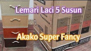 Unboxing dan Cara Merakit Lemari Laci Akako Fancy Multicolor 5 Susun