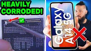 CORROSION Nightmare! Can This Phone Be Saved with a Board Swap? | Samsung Galaxy A14 Data Recovery