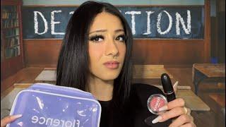 ASMR| Mean girl does your makeup in detention  Roleplay