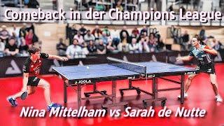 Comeback in der Champions League: Nina Mittelahm vs  Sarah de Nutte | 06.10.2024|