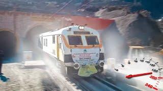 Dust-Raising High Speed Train Trial on Kashmir Rail Link