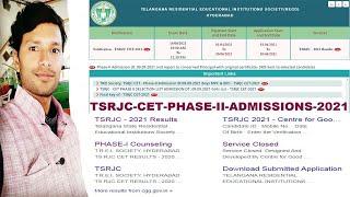 TSRJC-CET | PHASE-II ADMISSIONS REPORT TO PRINCIPAL WITH ORIGINAL CERTIFICATE | #BYVENKATESH