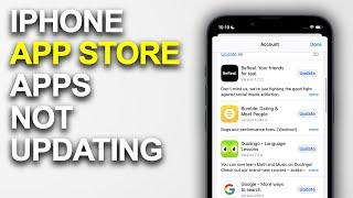 How To Fix iPhone App Store Apps Not Updating