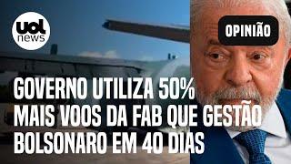 Governo Lula utiliza 50% mais voos da FAB que gestão Bolsonaro em 40 dias