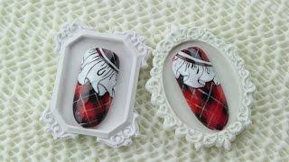 [미대의 네일컬렉션]20화_ 타탄체크와 레이스 네일/Tartan Check Nail Art_Lace Nail Art/タータンチェックとレースネイルアート/格子花边美甲