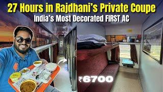 GOA to DELHI in RAJDHANI Exp FIRST Class | 27 Hours in Private Room with Unlimited Food