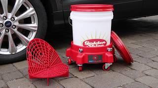 Golden Shine Car Wash Bucket and Dolly with Grit Guard 90010DOL at California Car Cover