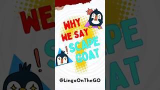 Why We Say 'Scapegoat' #shorts