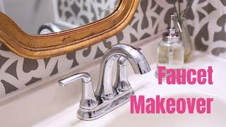 How to Change an Old Bathroom Faucet and Rusty Drain  - Thrift Diving