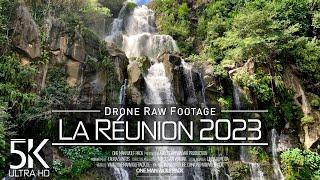 【5K】 Drone RAW Footage  This is LA REUNION 2023  Grand Galet  Takamaka + More  UltraHD Stock
