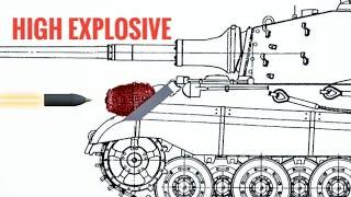 152mm HE vs Tiger II | Armor Penetration Simulation | High Explosive