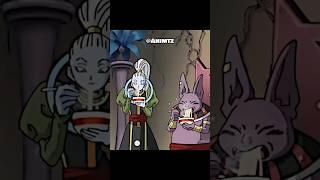 Champa taste first time Earth's Food #beerus #champa #goku #vegeta #dbs #db #shorts