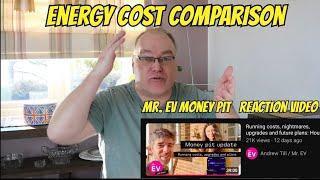 Winter energy comparison and reaction to Mr EV Money pit video