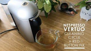 Nespresso Vertuo: Running a cleaning cycle + red flashing button fix for reusable pods!