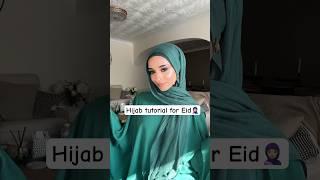 Hijab tutorial for Eid  #eid #hijabinspiration #hijabtutorial #hijabi