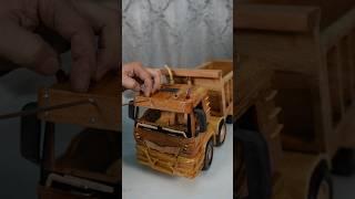 Man Dump Truck #woodworking #car #shorts #truck