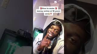 How to make money online at 16 years old!!  TikTok: @therealmelaninking