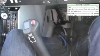 Working the checklist Diamond DA40-TDI Garmin G1000