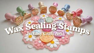 WAX SEALING STAMPS  cartoon wax seals • pastel wax sealing tools • ft. Easy Craft Art