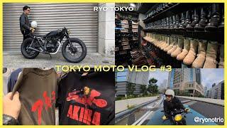 TOKYO MOTO VLOG #3 The biggest vintage clothing festival with cafe racer & vintage lewis leather