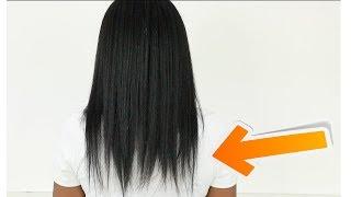 Cutting Really BAD Split Ends || Silk Press On Natural Hair