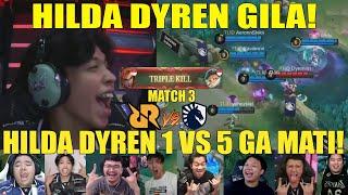 HILDA DYREN GILA! Reaction Streamer FINAL RRQ VS LIQUID ID GAME 3 MPL SEASON 14