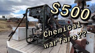 Diesel powered Chemical warfare decontamination unit bought used!