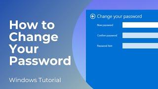 How to Change Your Password in Windows 11