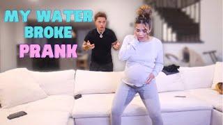 MY WATER BROKE PRANK ON FIANCÉ! ** BEST REACTION! **