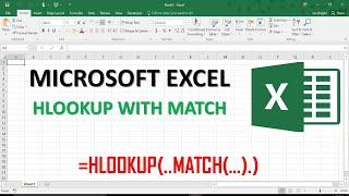 HLOOKUP + MATCH Function in Excel || MICROSOFT EXCEL