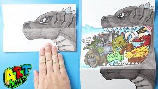 How to Draw a Godzilla Surprise Fold