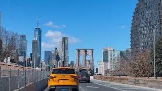 New York City Brooklyn Bridge view