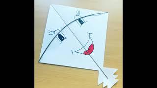 How to make paper kite at home ,for full video watch my channel #RajnisArt#